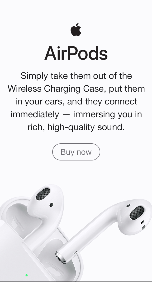 Learn more about AirPods