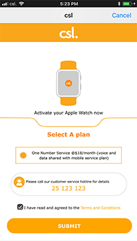 Apple Watch One Number Service - Activation and Support | csl