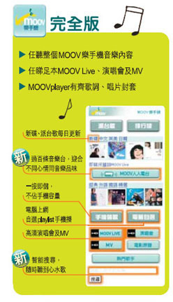 更多MOOV樂手機完全版功能