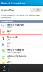 Select Wi-Fi