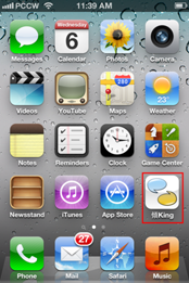 Press “KingKing” application icon