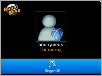 When there is an incoming RoamSave call, the phone will ring and the RoamSave screen will pop up. Click dial button on BlackBerry to answer the call.Unanswered/rejected calls will be forwarded to voicemail when RoamSave is connected.