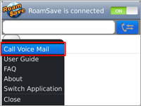 Press BlackBerry key and choose "Call Voice Mail", or you can call *92 directly(the default password is the first 6 digits of your HKID/BR number).