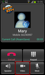 Press the "video call" button while having voice call
