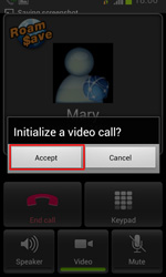 Confirm to convert the connected voice call to video call