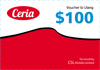 Ceria $100 Voucher artwork