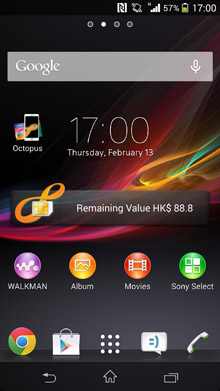 Remaining value can be shown on user' s home screen for easy review