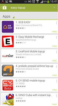 1)	Download~ and run the free csl Easy TopUp app from Google Play/App Store and use 