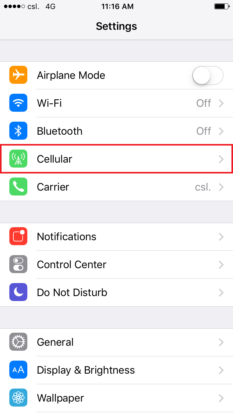 iPhone 5S: How to Enable/Disable 4G Mobile Data - YouTube