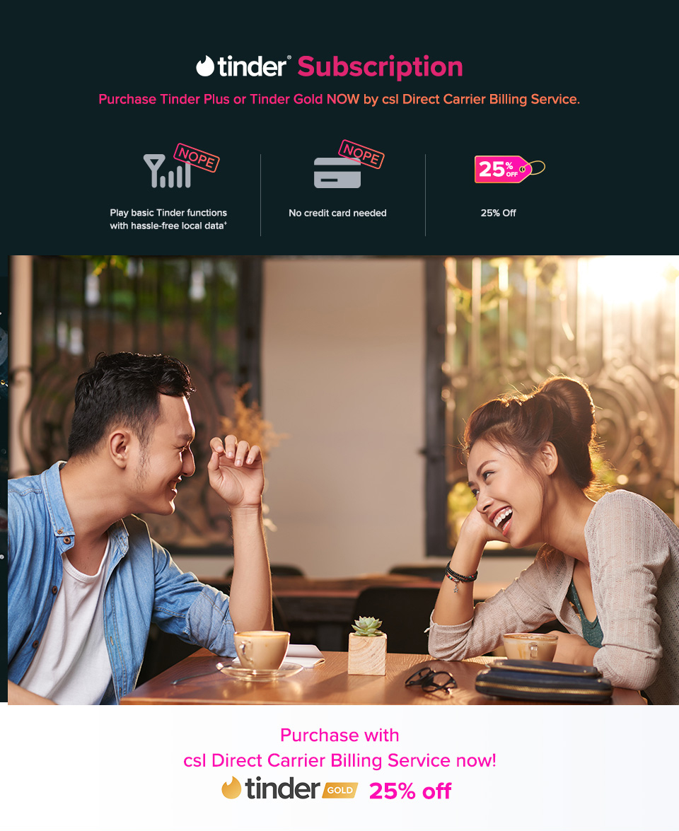 Charge tinder gold paying debut card