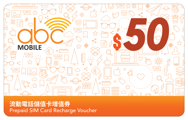 abc Mobile Recharge Voucher $50