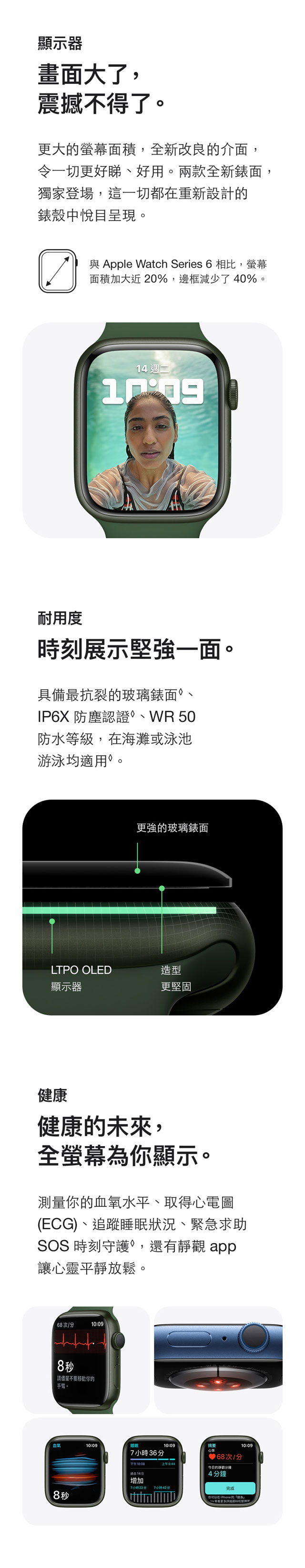 進一步了解 Apple Watch Series 7