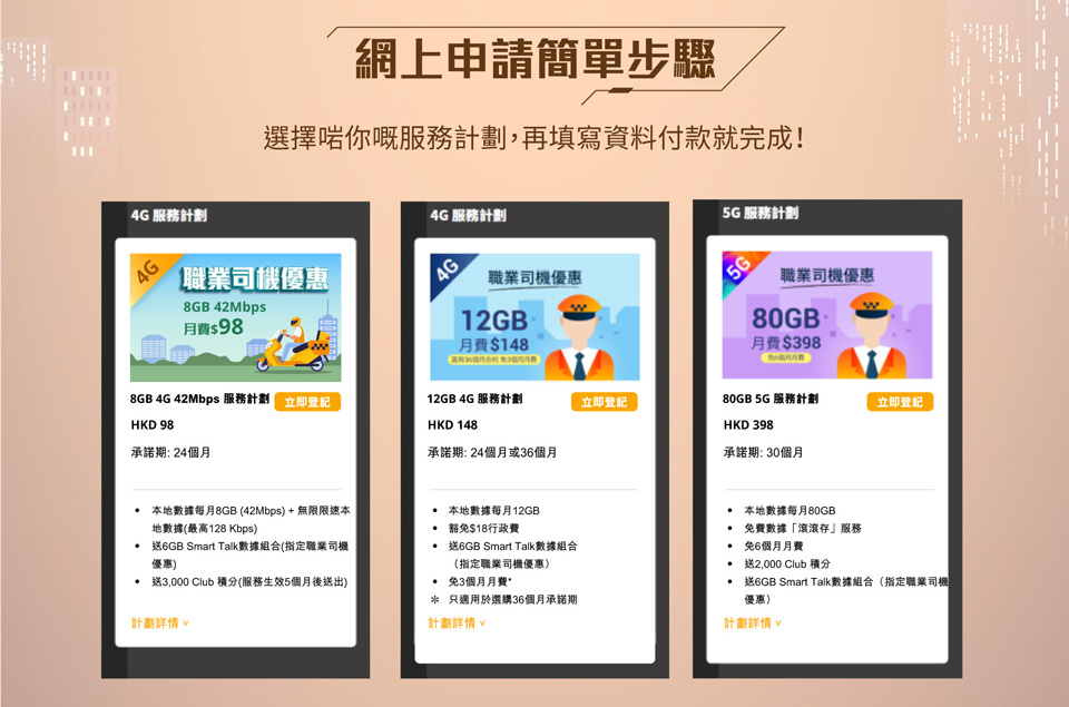 送遞員尊享 csl 服務計劃優惠