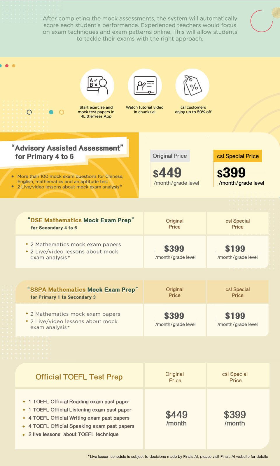 Finals.AI online learning | csl