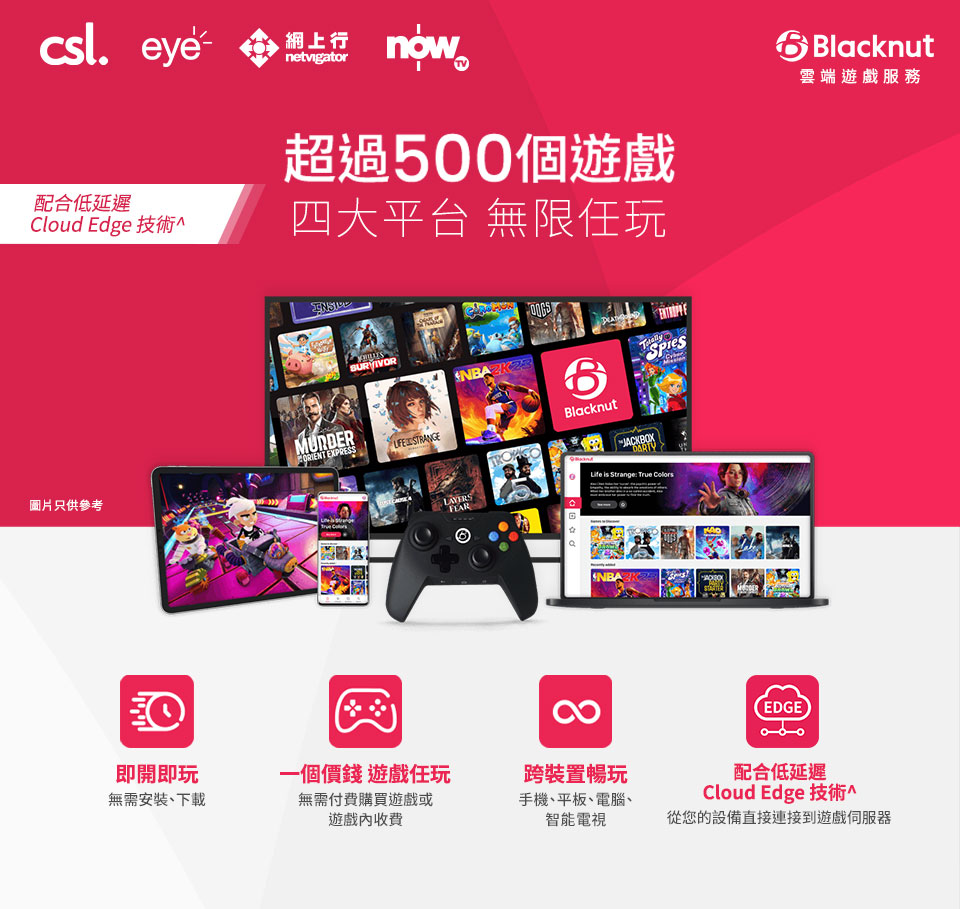 Blacknut 雲端遊戲服務計劃 超過500個遊戲 四大平台 無限任玩