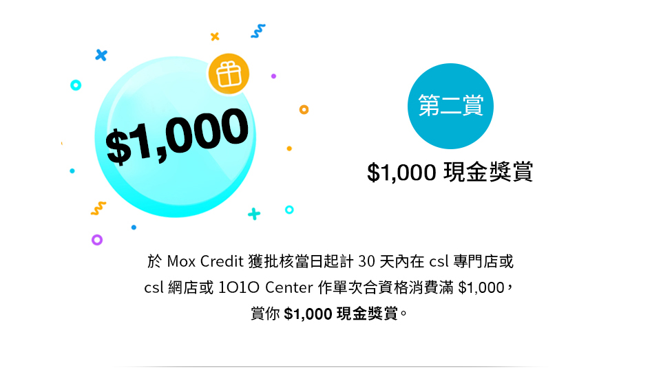 第二賞 HKD1,000現金獎賞