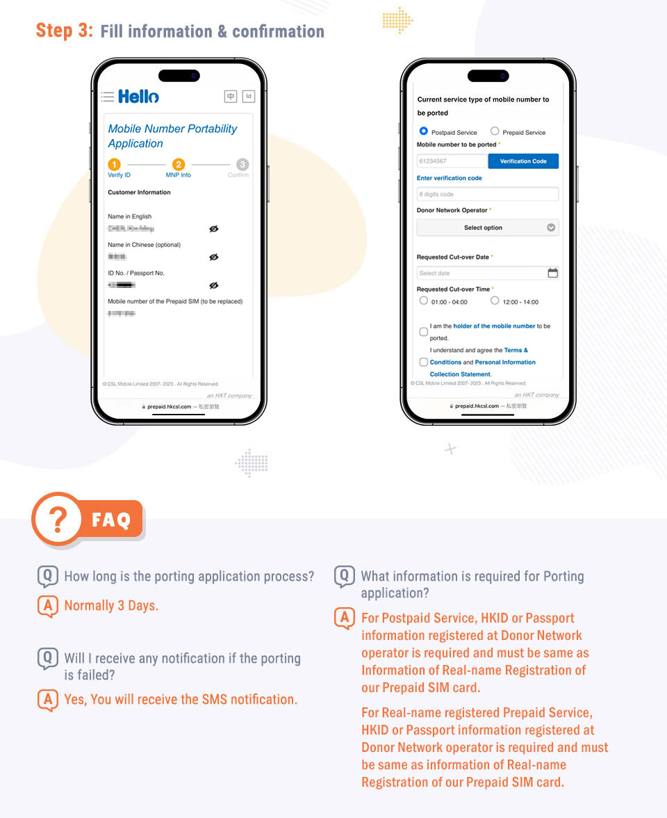 Hello Prepaid SIM card DIY Port-in 