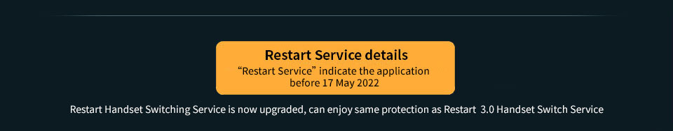 Restart Service details (only for application before 16 May 2022)