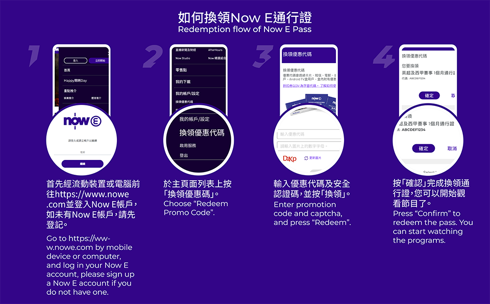 Now E $38電影租看券（「租看券」）