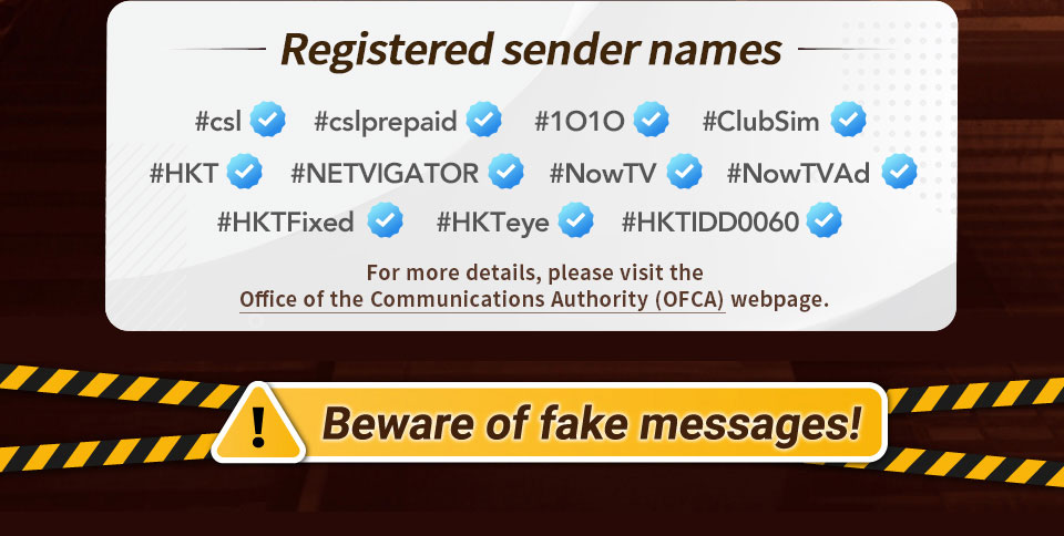 Short Message Service (SMS) Sender Registration Scheme