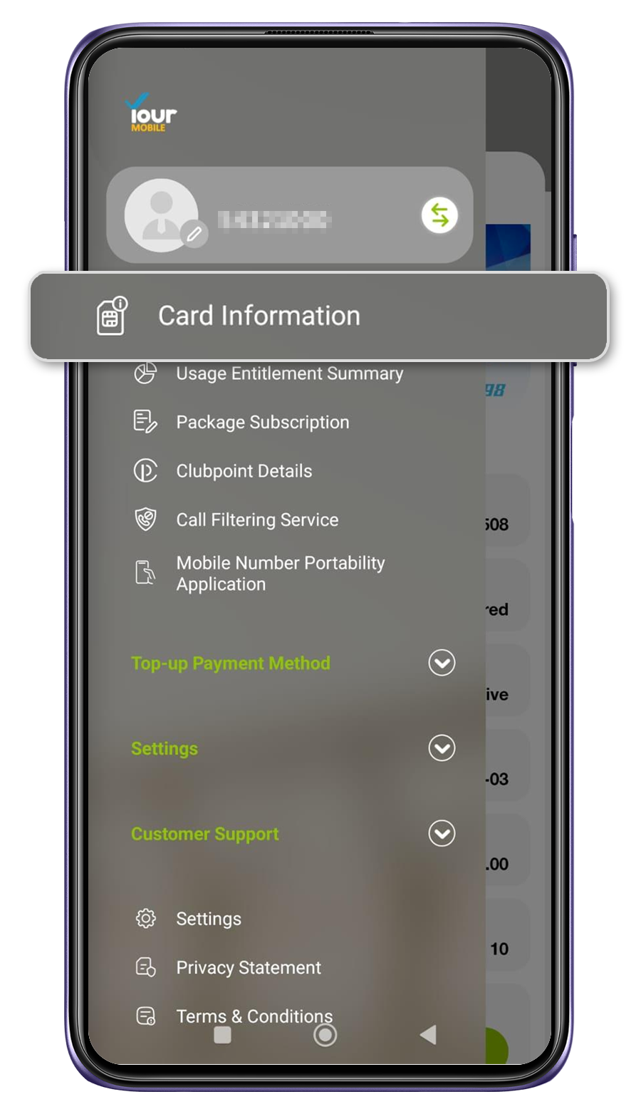 1. Check card information