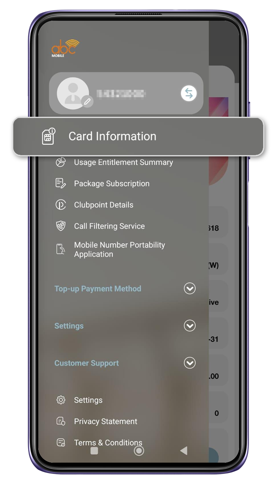 1. Check card information