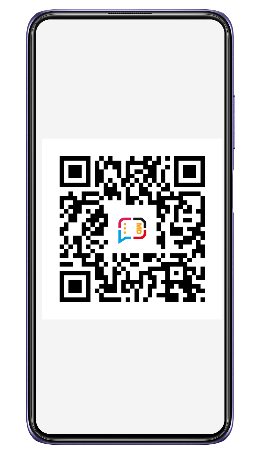 1. Scan the QR code to download
									