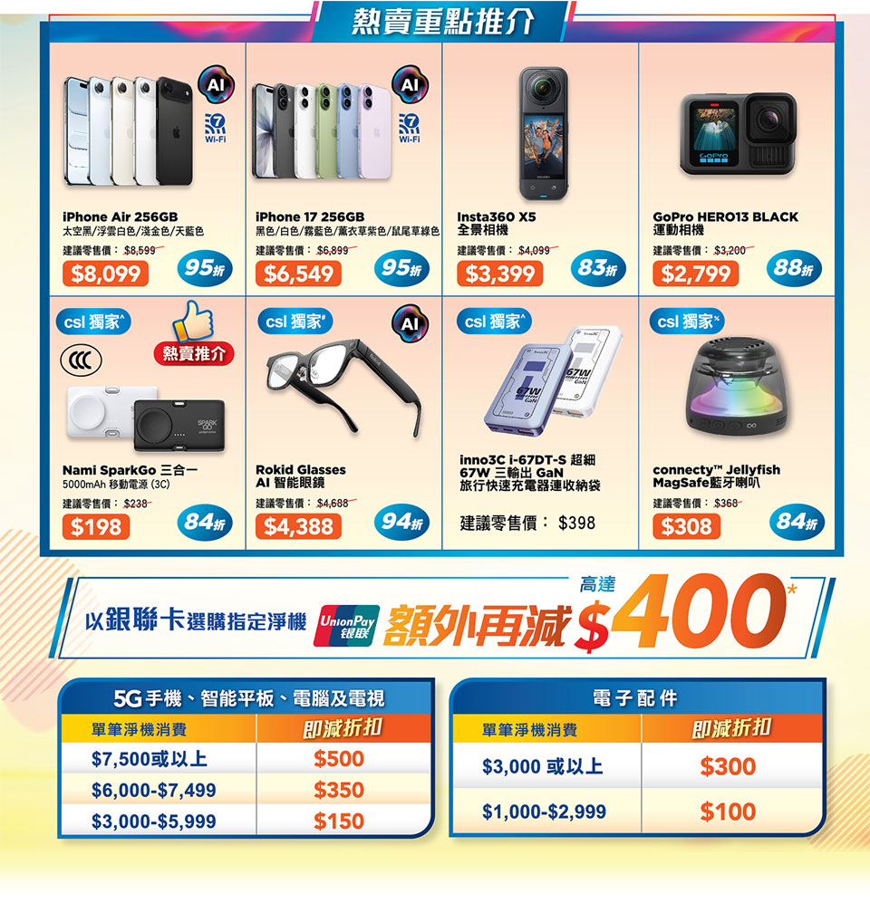 熱賣重點推介