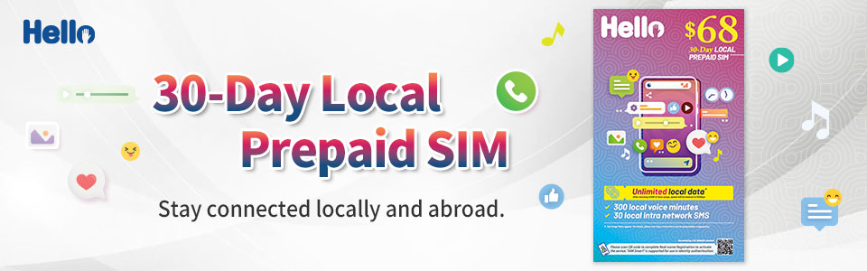  Hello 30-Day Local Prepaid SIM