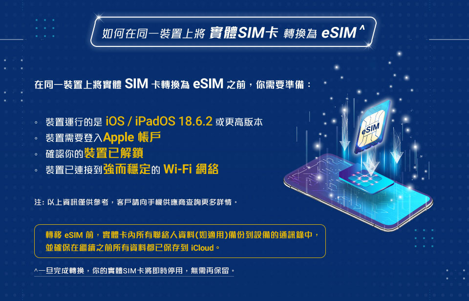 快速轉移 eSIM 教學