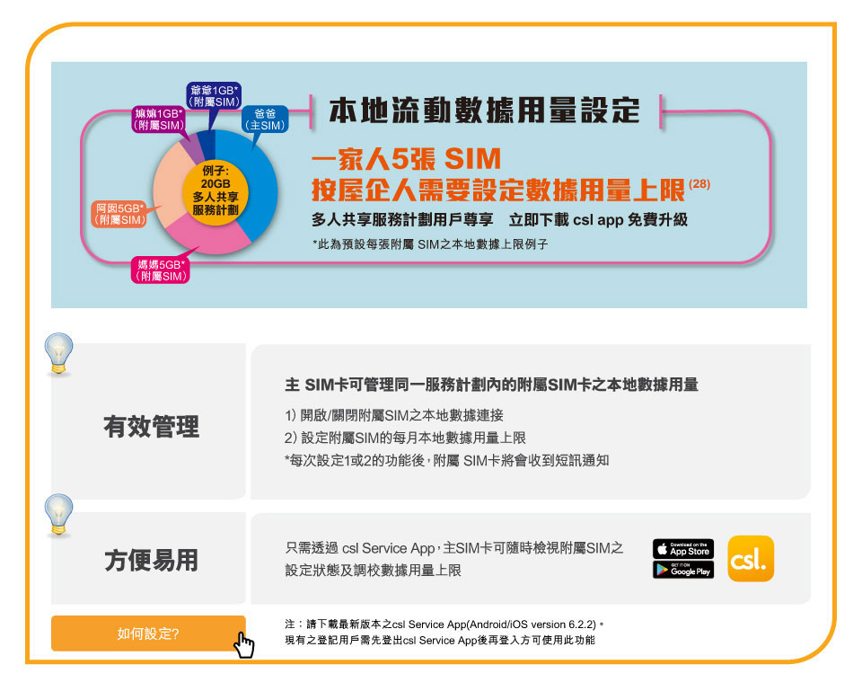 csl「全速」多人共享服務計劃