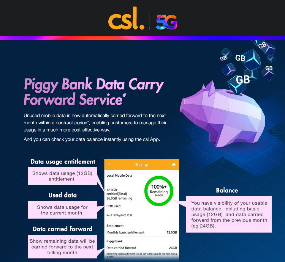 Piggy Bank Data Carry Forward Service