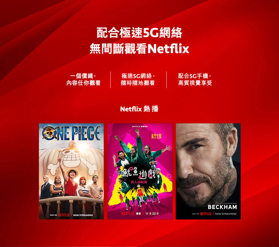 Netflix 5G 服務計劃