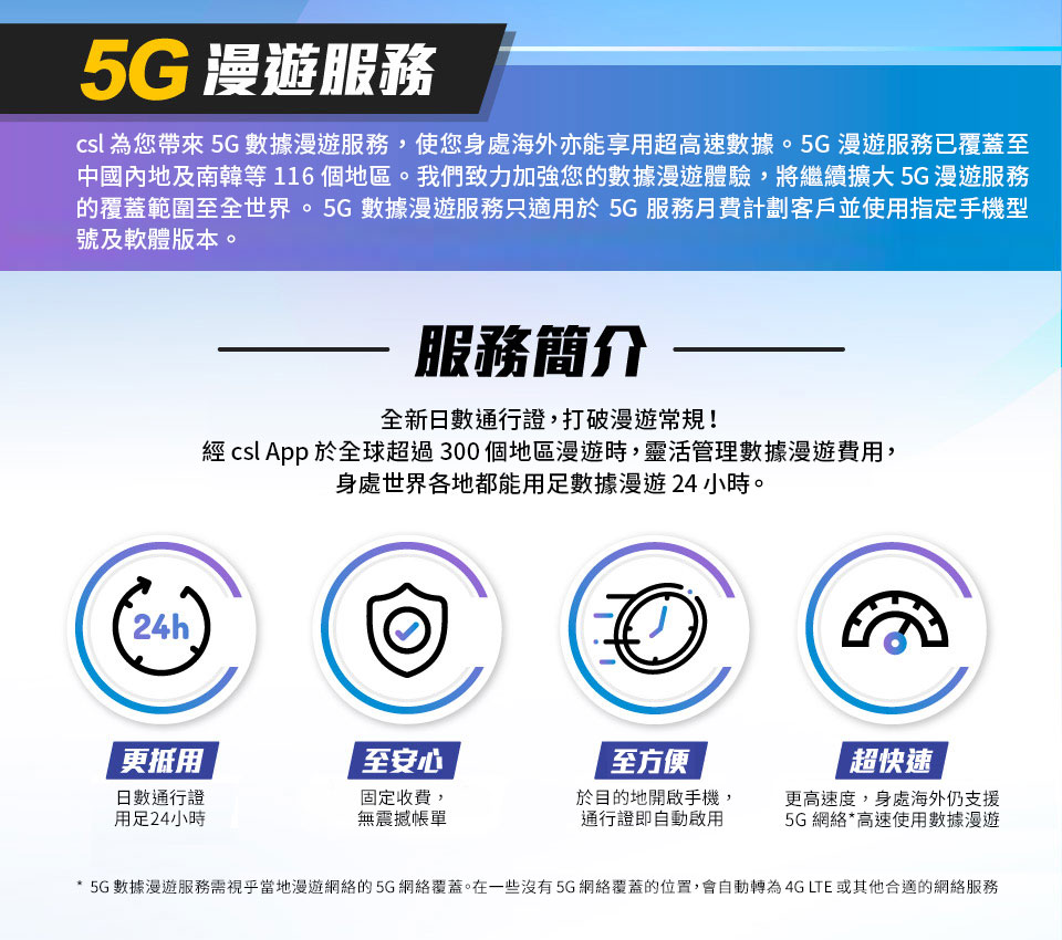 5G 漫遊服務簡介