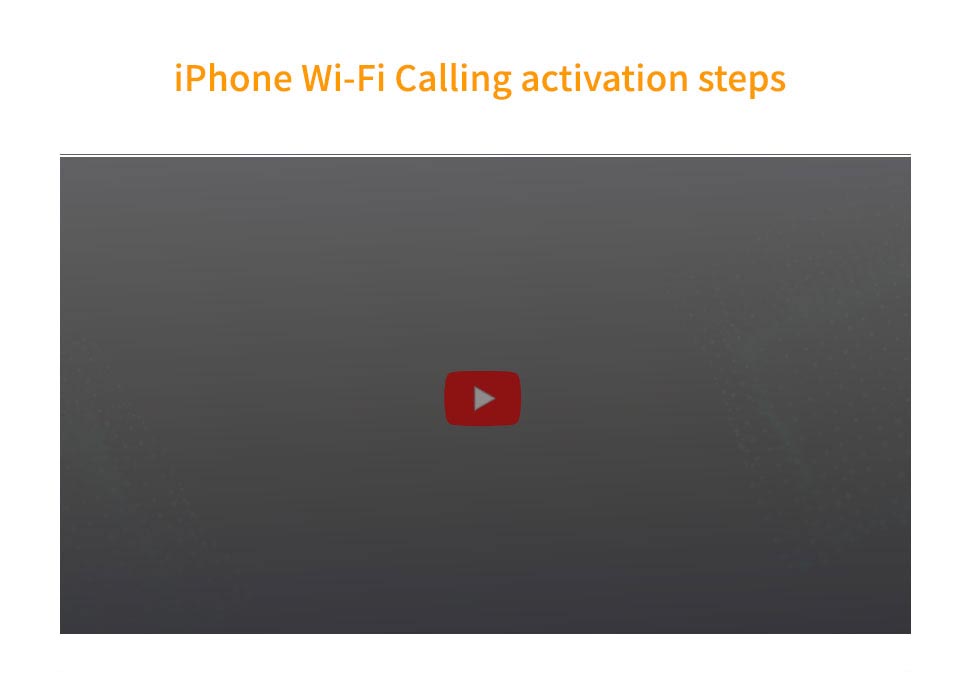 iPhone Wi-Fi Calling Activation Steps