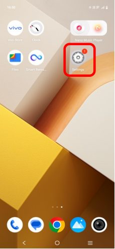 Select 「Settings 」