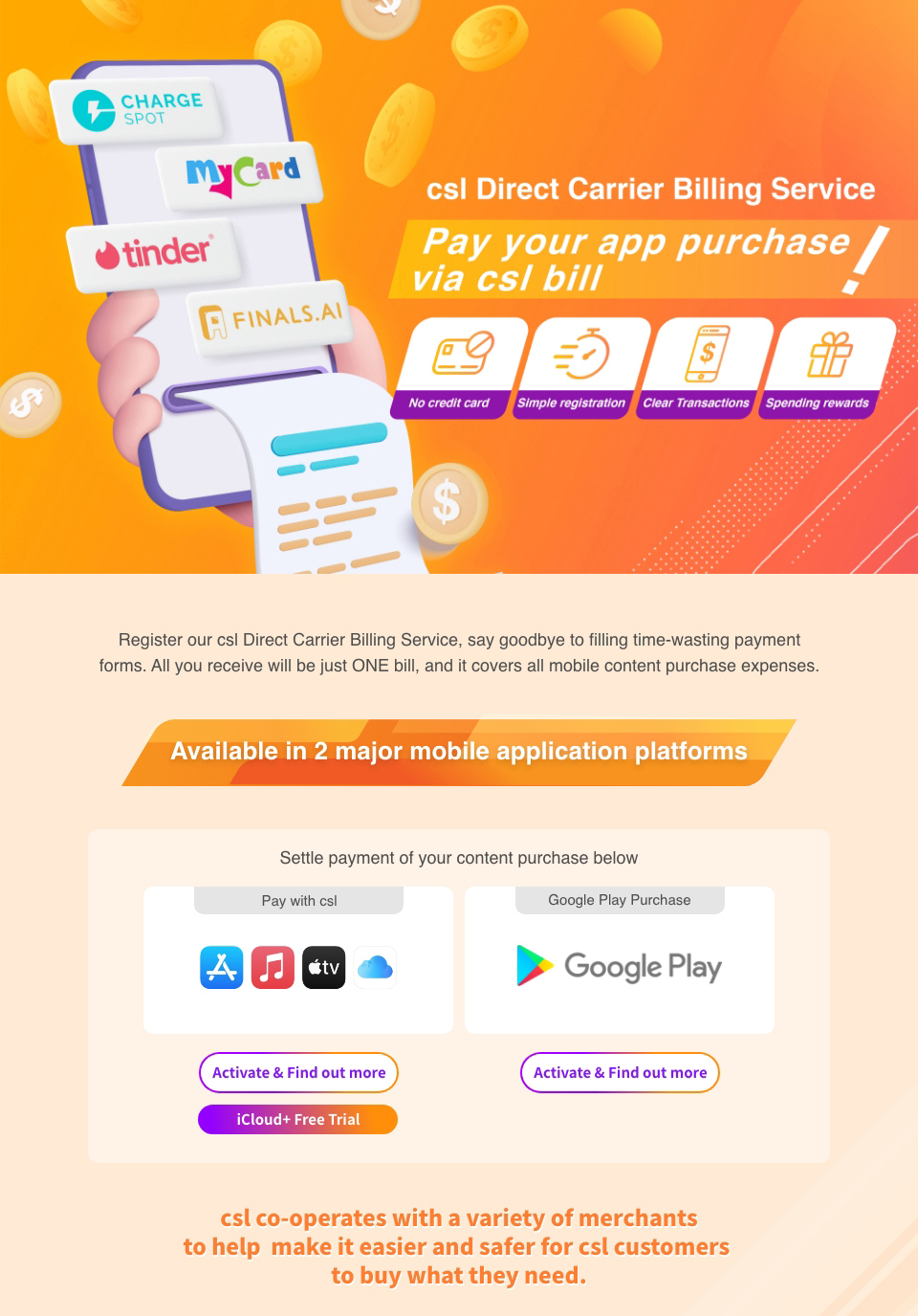 csl Direct Carrier Billing