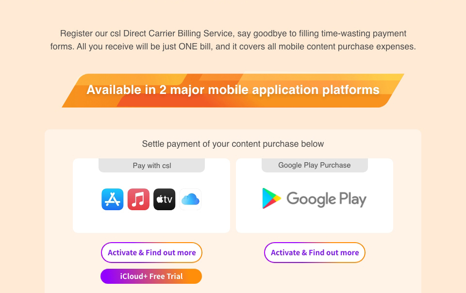 csl Direct Carrier Billing csl