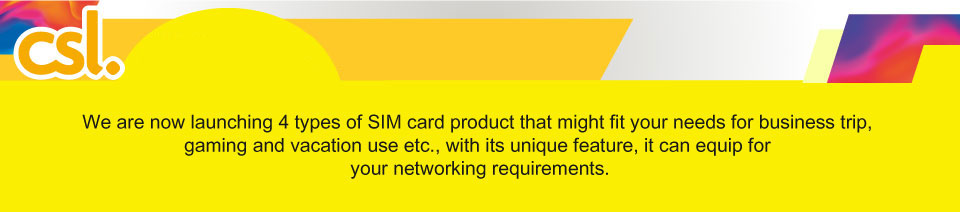 csl new series Prepaid SIM