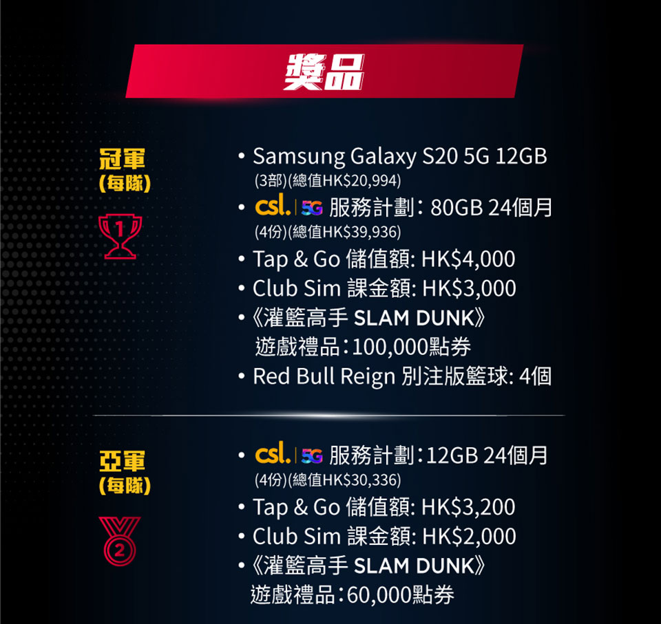 csl x ER Sports《灌籃高手 SLAM DUNK》香港電競盃