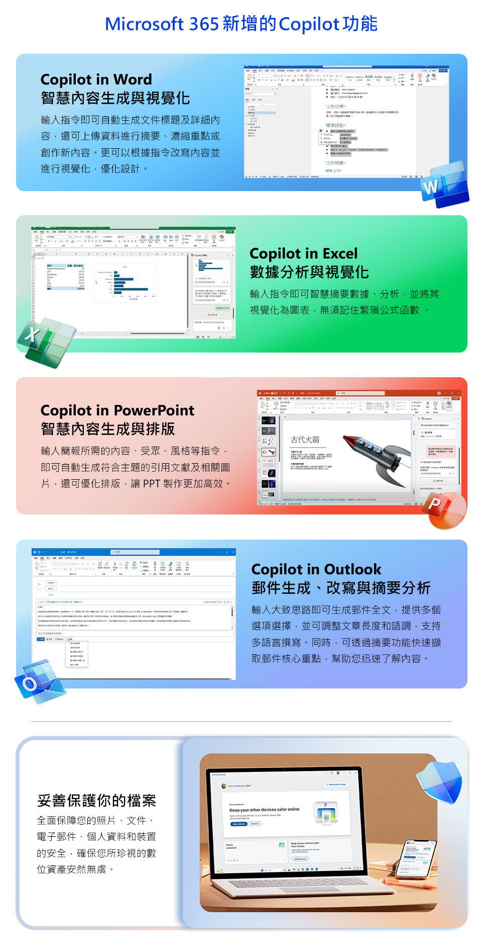 Microsoft 365 新增的 Copilot 功能