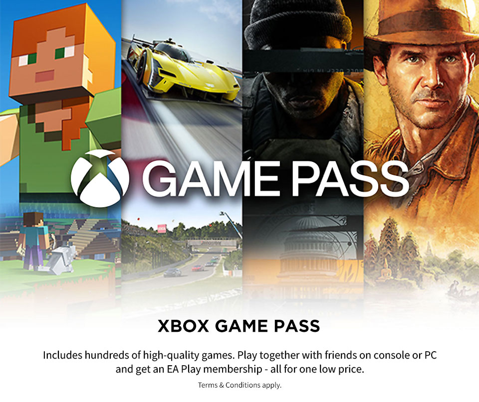 Xbox Game Pass includes hundreds of high-quality games. Play together with friends on console or PC and get an EA Play membership - all for one low price.