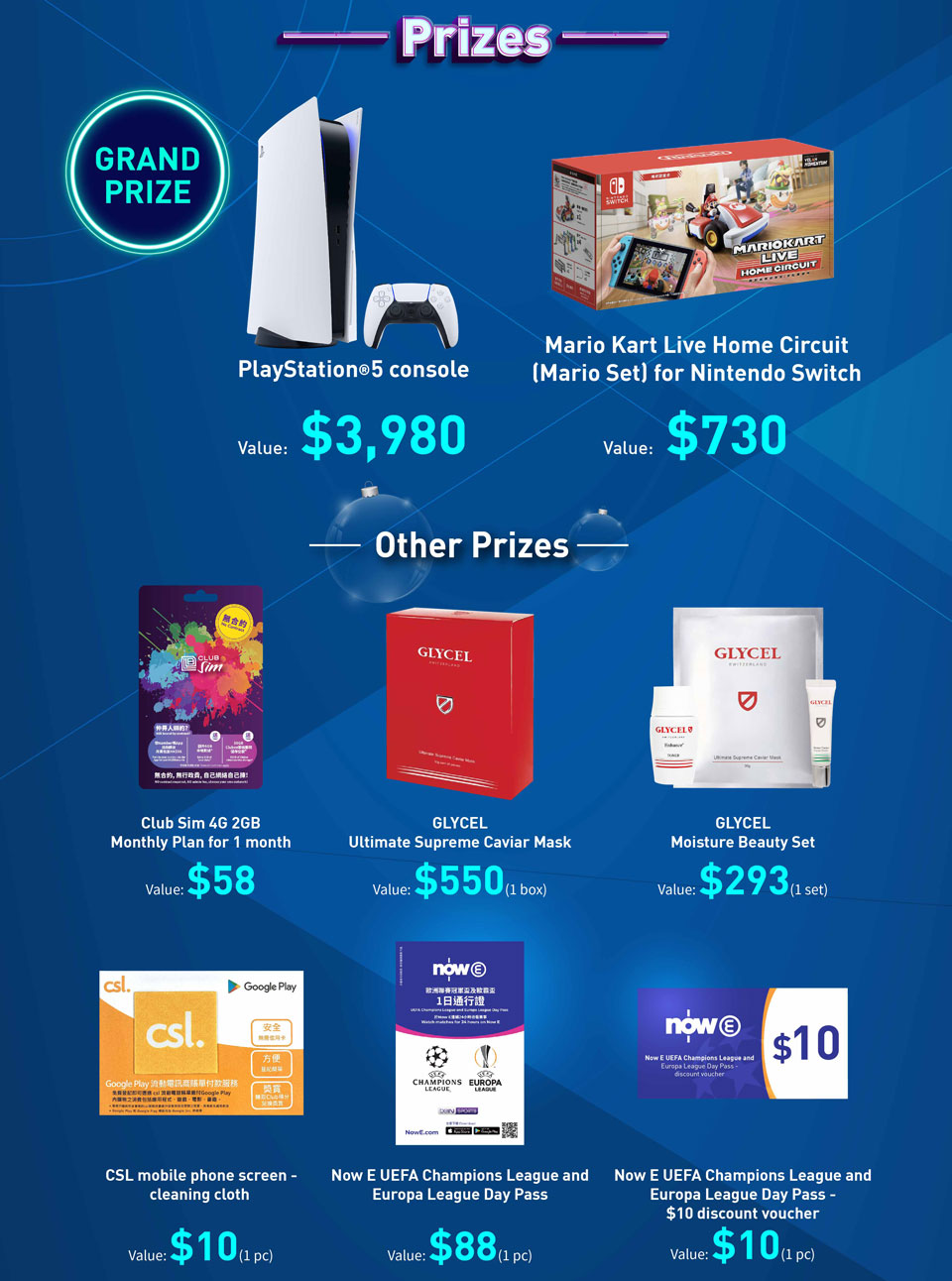 csl. 5G Lens Christmas Lucky Draw