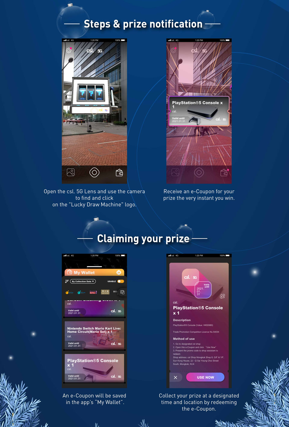 csl. 5G Lens Christmas Lucky Draw