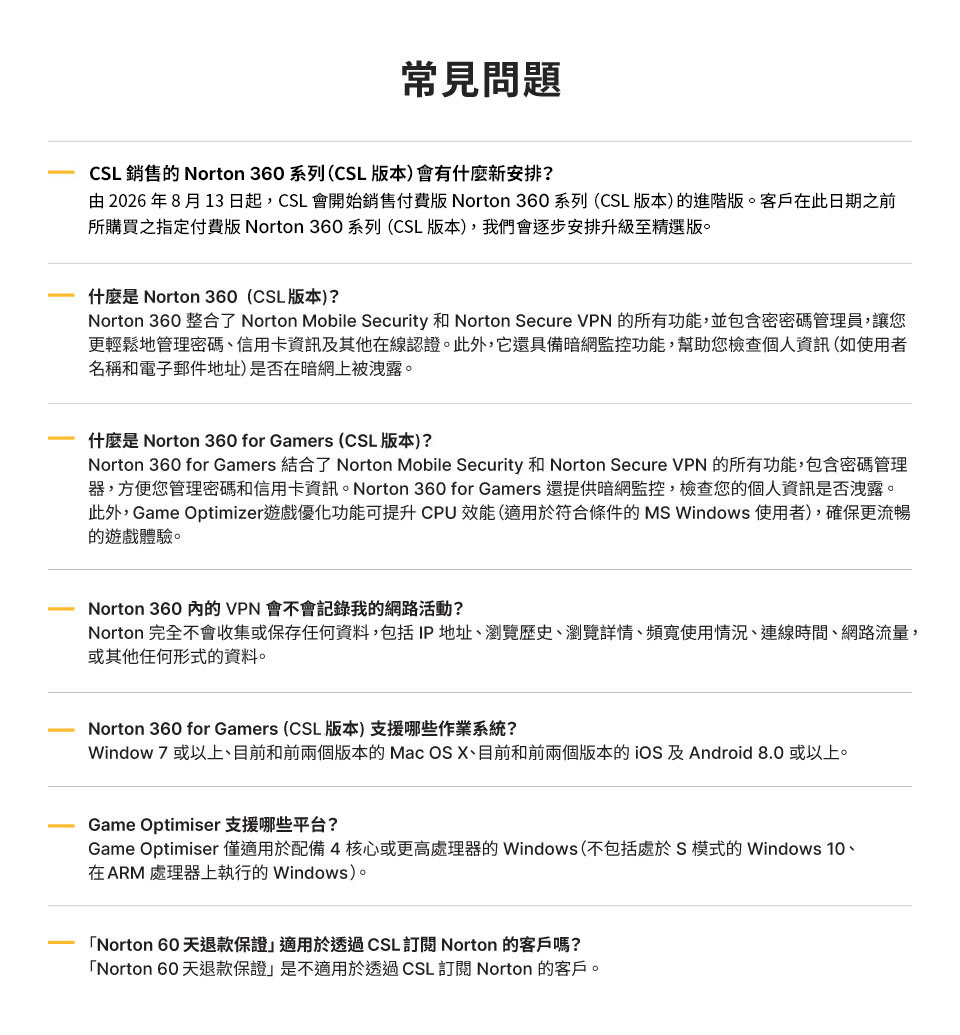 常見問題